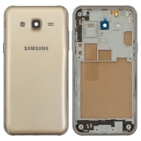 Корпус для Samsung J500H DS Galaxy J5, золотистий