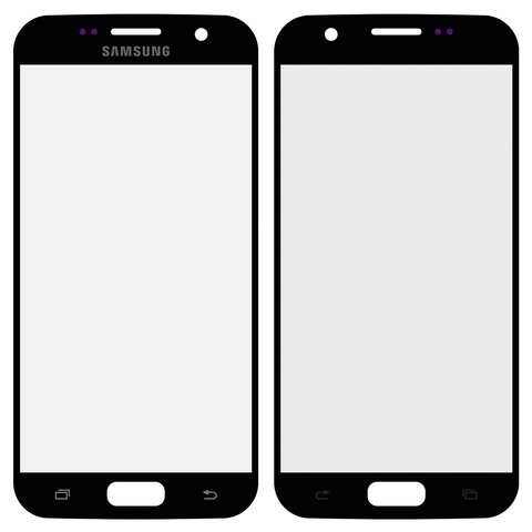 Скло корпуса для Samsung G930F Galaxy S7, Original PRC , 2.5D, чорне