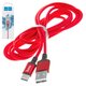 USB кабель Hoco X14, USB тип-C, USB тип-A, 200 см, 2 A, красный