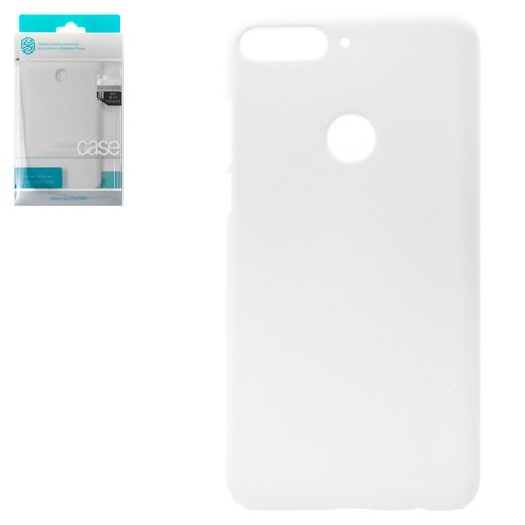 Чехол Nillkin Super Frosted Shield для Huawei Y7 Prime 2018 , белый, матовый, пластик, #6902048156531