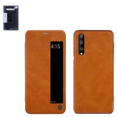 Чехол Nillkin Qin leather case для Huawei P20 Pro, коричневый, книжка, пластик, PU кожа, #6902048156005
