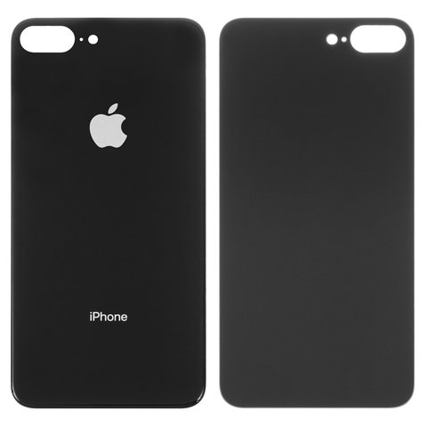 Задняя панель корпуса для iPhone 8 Plus, черная, не нужно снимать стекло камеры, big hole