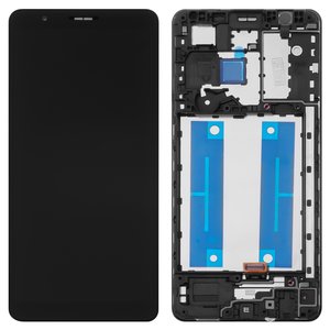 Дисплей для Samsung A013 Galaxy A01 Core, M013 Galaxy M01 Core, черный, с рамкой, Original PRC 