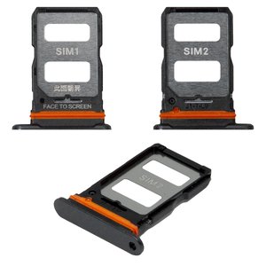 Тримач SIM карти для Xiaomi 12 Lite, чорний