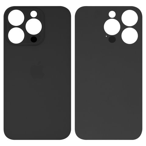 Задняя панель корпуса для iPhone 14 Pro, черная, не нужно снимать стекло камеры, big hole