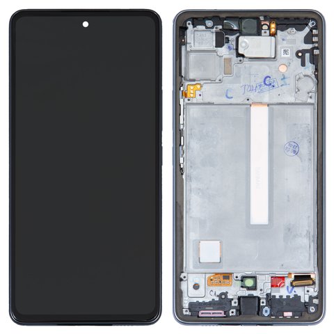 Дисплей для Samsung A536 Galaxy A53 5G, чорний, з рамкою, Original, сервісне опаковання, #GH82 28024A