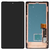 Дисплей для Google Pixel 7 Pro, чорний, з рамкою, High Copy, (OLED)