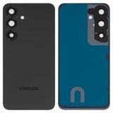 Задня панель корпуса для Samsung S931 Galaxy S25, чорна, синя, із склом камери, з компонентами, Original (PRC), blue black