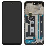 Дисплей для Motorola Moto E15, Moto G05, Moto G15, чорний, з рамкою, High Copy, TXDI670EDCPX-22