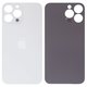 Задня панель корпуса для iPhone 13 Pro Max, срібляста, біла, не потрібно знімати скло камери, Original (PRC), Silver, big hole