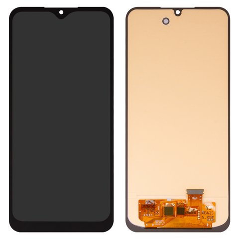 Дисплей для Samsung A256 Galaxy A25, черный, без рамки, High Copy, с широким ободком, OLED 