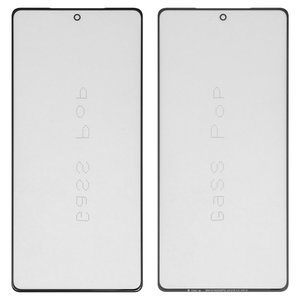 Стекло корпуса G+OCA PRO для Infinix GT 20 Pro X6871 , Note 40 X6853 , с OCA пленкой, черное