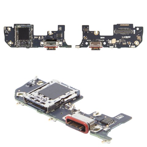 Шлейф для Xiaomi 14T Pro, конектора зарядки, з компонентами, Original PRC , плата зарядки