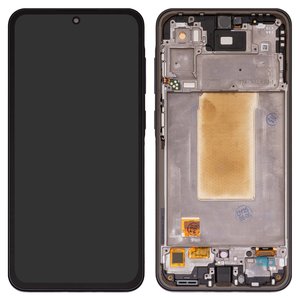 Дисплей для Samsung A366 Galaxy A36, черный, с рамкой, High Copy, OLED 