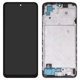 Дисплей для Xiaomi Poco M5s, Redmi Note 10, Redmi Note 10S, черный, с рамкой, Сopy, (TFT)