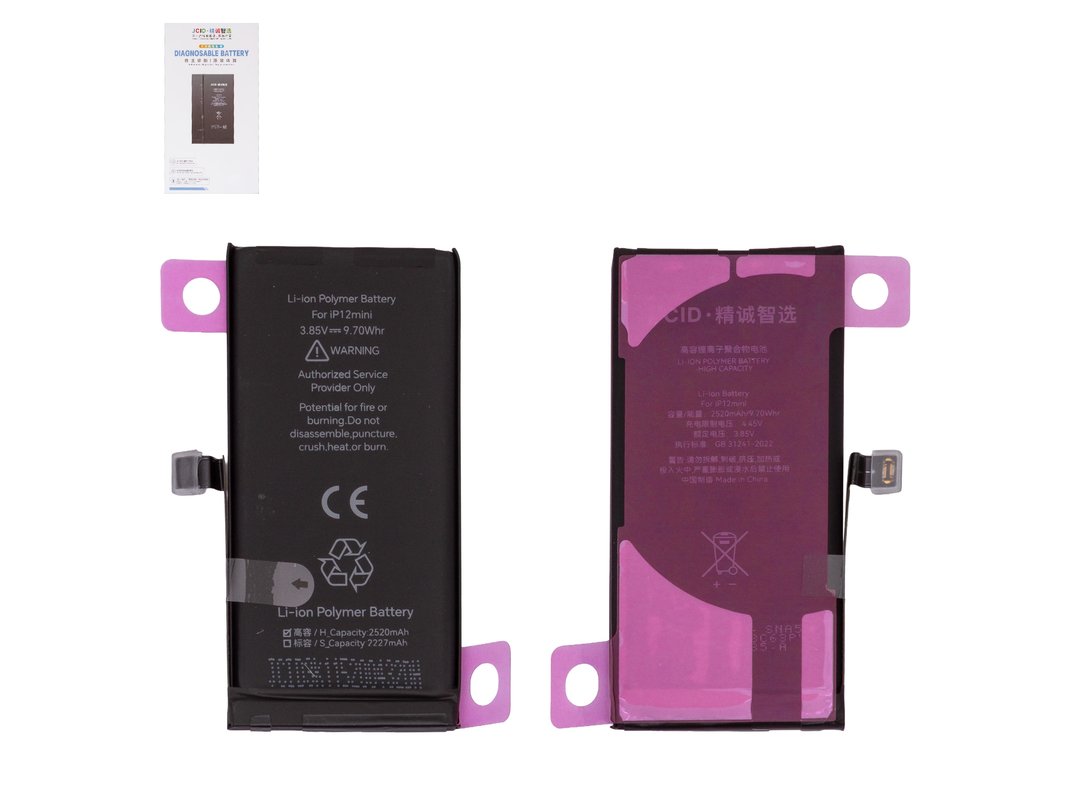Акумулятор JCID для Apple iPhone 12 mini, Li-Polymer, 3,85 B, 2520