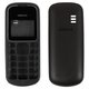 Корпус для Nokia 1280, High Copy, черный, передняя и задняя панель