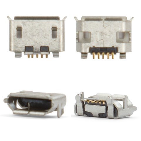 Charge Connector compatible with Blackberry 8220, 8520, 8530, 9100, 9520, 9550, 9700, 5 pin, type 5, micro USB type B 