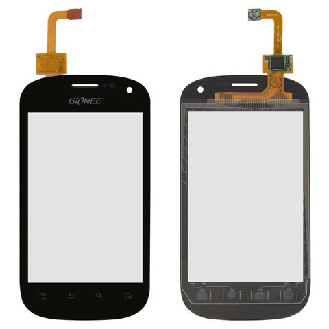 Touchscreen compatible with Gionee  GN105, black 