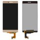Pantalla LCD puede usarse con Huawei P8 (GRA L09), dorado, sin marco, Original (PRC)