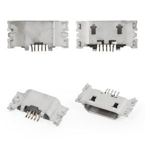 Charge Connector compatible with Sony E5506 Xperia C5 Ultra, E5533 Xperia C5 Ultra Dual, E5553 Xperia C5 Ultra, E5563 Xperia C5 Ultra Dual, 5 pin, micro USB type B 