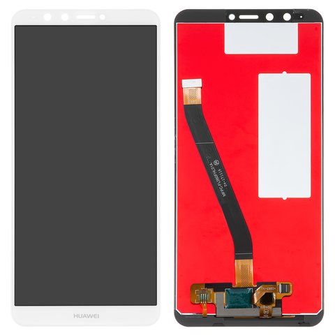 Pantalla LCD puede usarse con Huawei Enjoy 8 Plus, Y9 2018 , blanco, sin marco, Original PRC , FLA LX1 FLA LX3