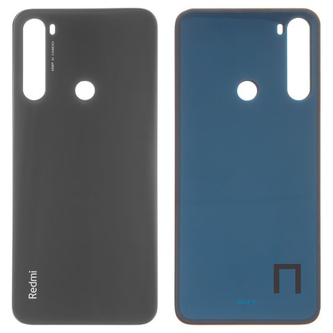 Housing Back Cover compatible with Xiaomi Redmi Note 8T, black, M1908C3XG 