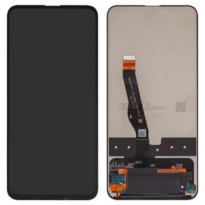 Pantalla LCD puede usarse con Huawei P Smart Pro 2019 , negro, sin marco, High Copy