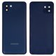 Panel trasero de carcasa puede usarse con Samsung A035F Galaxy A03, azul, con vidrio de cámara
