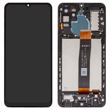 Дисплей для Samsung A326 Galaxy A32 5G, черный, с рамкой, Оригинал (переклеено стекло), SM-A326B_REV0.0