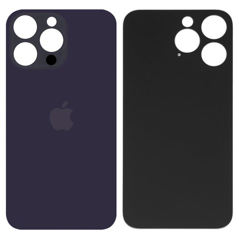 Housing Back Cover compatible with iPhone 14 Pro Max, purple, no need to remove the camera glass, big hole 