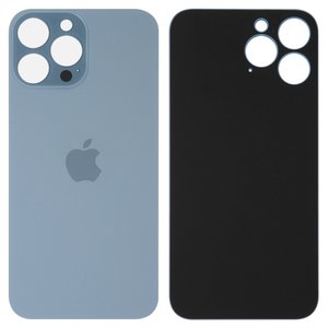 Panel trasero de carcasa puede usarse con iPhone 13 Pro Max, azul claro, no es necesario desmontar la cámara, sierra Blue, big hole