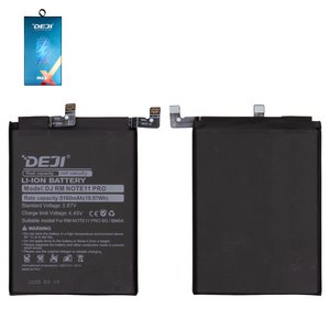 Battery Deji BM5A compatible with Xiaomi Redmi Note 11 Pro, Li ion, 3.87 V, 5160 mAh 