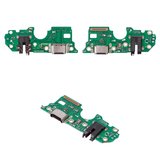 Flat Cable compatible with Oppo A76, (headphone connector, charge connector, with microphone, Copy, charging board)