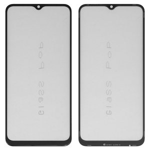 Housing Glass G+OCA PRO compatible with Vivo Y01, Y11s, Y12a, Y12s, Y15a, Y15c, Y15s, Y20 2021 , Y20i, Y20s, with OCA film, black 