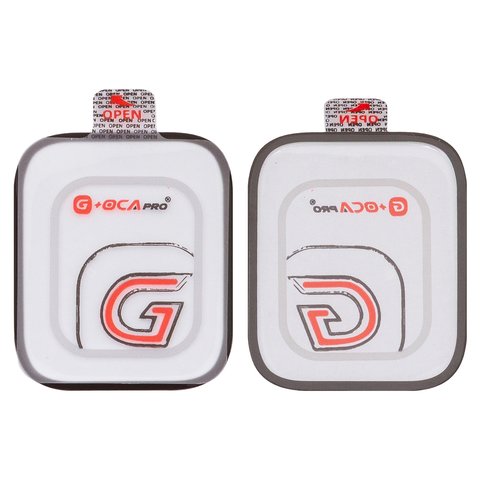 Housing Glass G+OCA PRO compatible with Apple Watch 7 45mm, Watch 8 45mm, Watch 9 45mm, with OCA film, black 