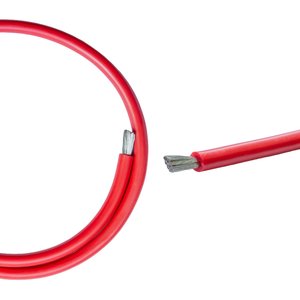 Провод в силиконовой изоляции 6AWG, 16 мм², 1 м, красный