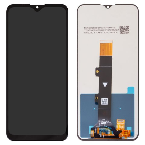 Pantalla LCD puede usarse con Motorola Moto E20 XT2155, negro, sin marco, Copy, con borde ancho
