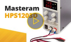 Видеообзор лабораторного блока питания Masteram HPS1203D