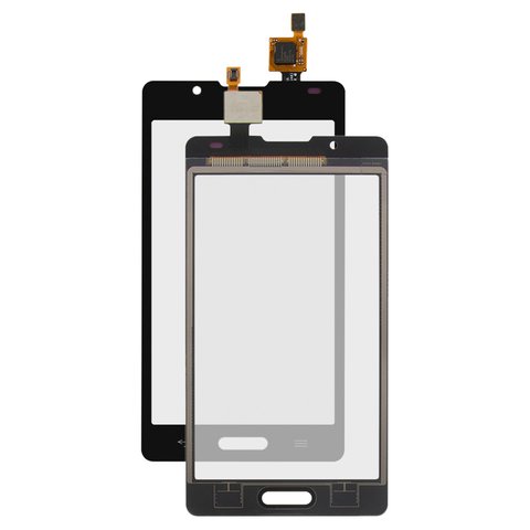 Touchscreen compatible with LG P710 Optimus L7 II, P713 Optimus L7 II, P714 Optimus L7X, black 