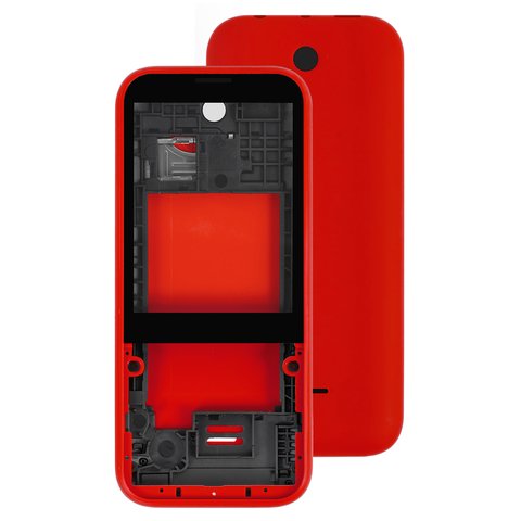 Housing compatible with Nokia 225 Dual Sim, red 
