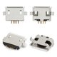 Charge Connector compatible with Cell Phones, (5 pin, type 1, micro USB type-B)