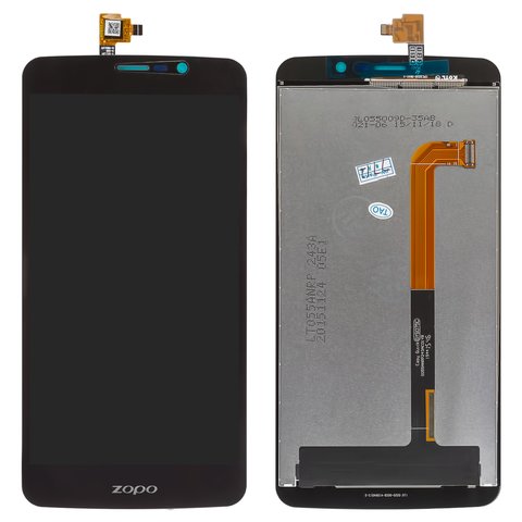 LCD compatible with Zopo ZP952 Speed 7 Plus, black, without frame 