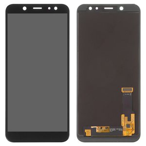 Дисплей для Samsung A600 Dual Galaxy A6 2018 , черный, с регулировкой яркости, Best copy, без рамки, Сopy, TFT 