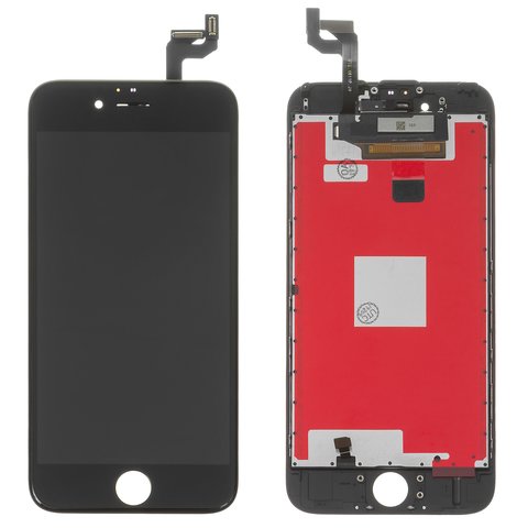 LCD compatible with iPhone 6S, (black, with frame, AAA, Tianma+) - GsmServer
