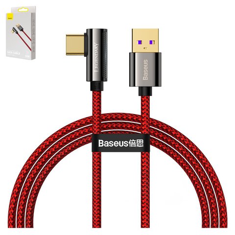 USB Cable Baseus Legend, USB type A, USB type C, 100 cm, 66 W, red  #CACS000409