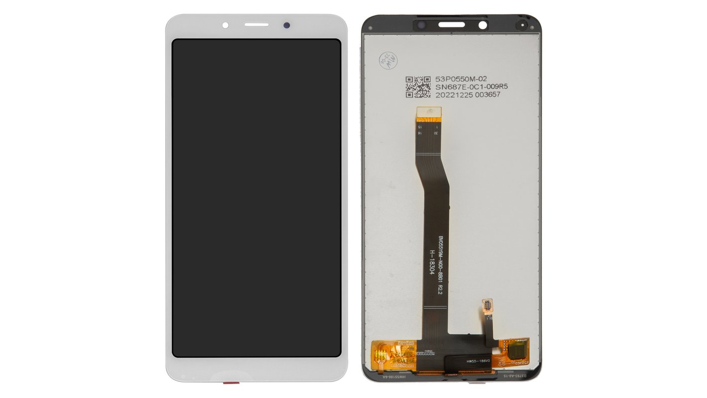 LCD compatible with Xiaomi Redmi 6, Redmi 6A, (white, without