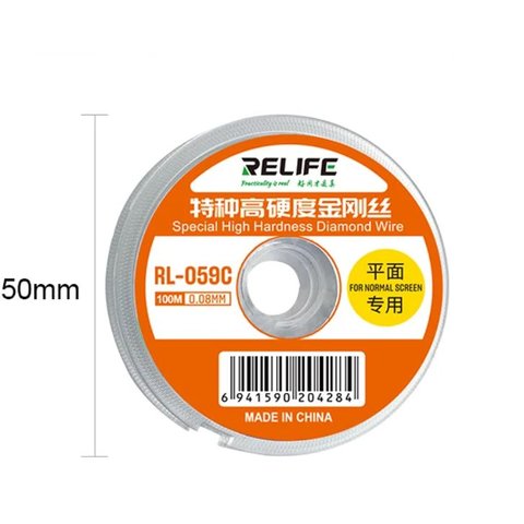 Glass Separator Wire RELIFE RL 059C , 0.08 mm, 100 m 