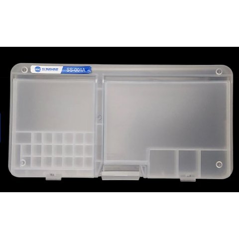 Utility Component Storage Boxe Sunshine SS 001A, to store the smartphone during repair, 184x96x35mm 
