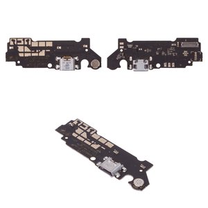Flat Cable compatible with ZTE Blade A31, charge connector, with microphone, with components, High Copy, charging board 